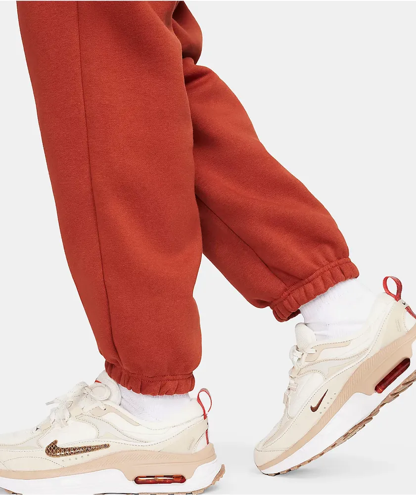 Nike Sportswear Phoenix Fleece Orange Jogger Sweatpants