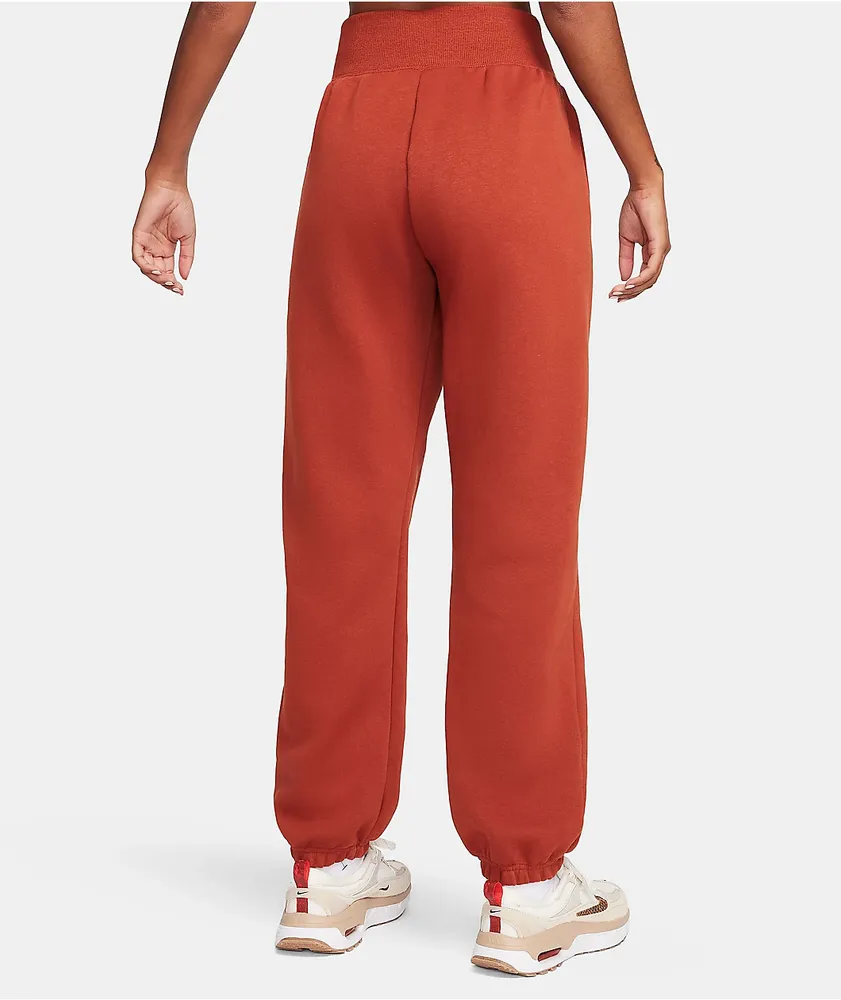 Nike Sportswear Phoenix Fleece Orange Jogger Sweatpants