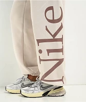 Nike Sportswear Phoenix Fleece Oversize Logo Light Orewood Brown Sweatpants