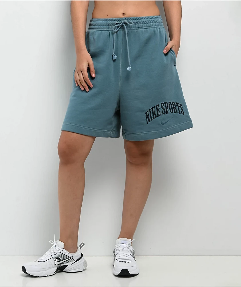 Nike Sportswear Phoenix Fleece Smokey Blue French Terry Sweat Shorts