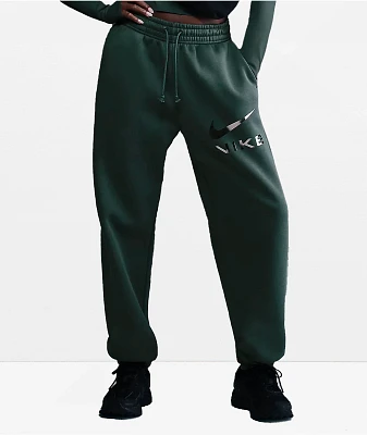Nike Sportswear Phoenix Fleece Vintage Green High Waist Oversized Sweatpants