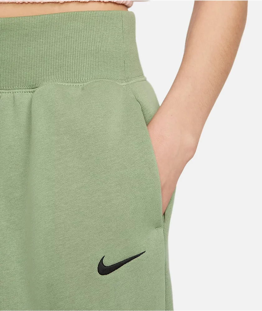 Nike Sportswear Phoenix Green High Waisted Sweatpants