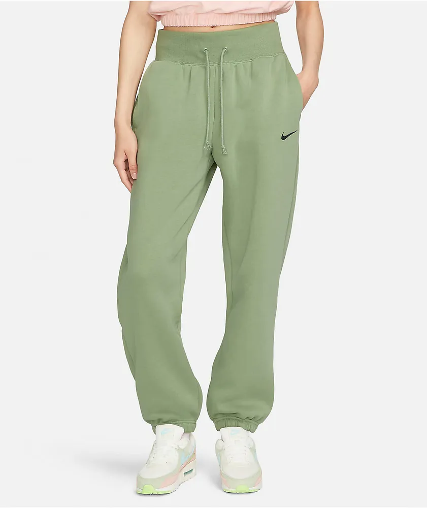 Nike Sportswear Phoenix Green High Waisted Sweatpants