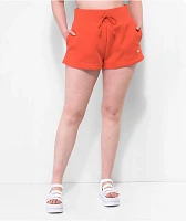 Nike Sportswear Phoenix High-Rise Red Fleece Sweat Shorts