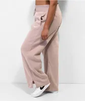 Nike Sportswear Phoenix Taupe High Rise Sweatpants