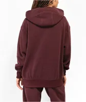 Nike Sportswear Plush Burgundy Crush Hoodie