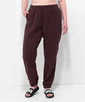 Nike Sportswear Plush Burgundy Crush Sherpa Sweatpants