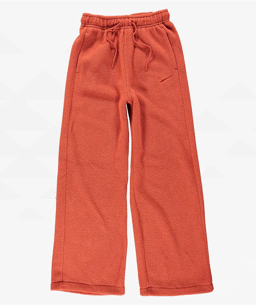 Nike Sportswear Essential Orange Fleece Sweatpants