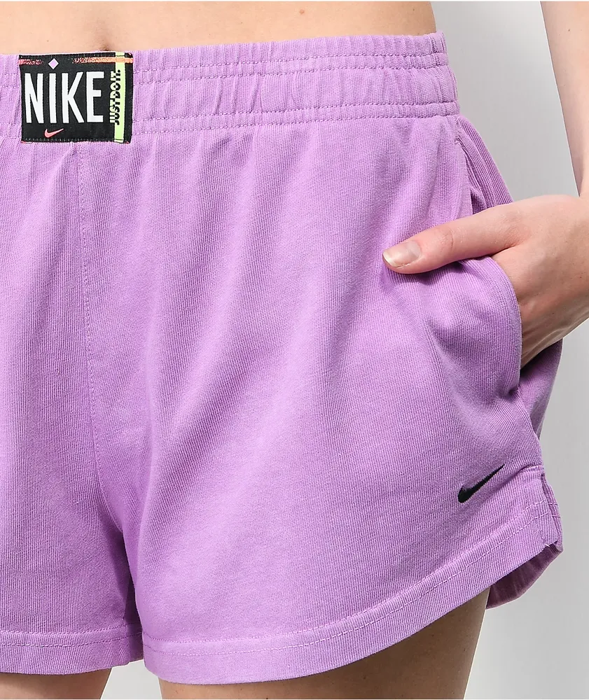 Nike Sportswear Purple Wash Sweat Shorts