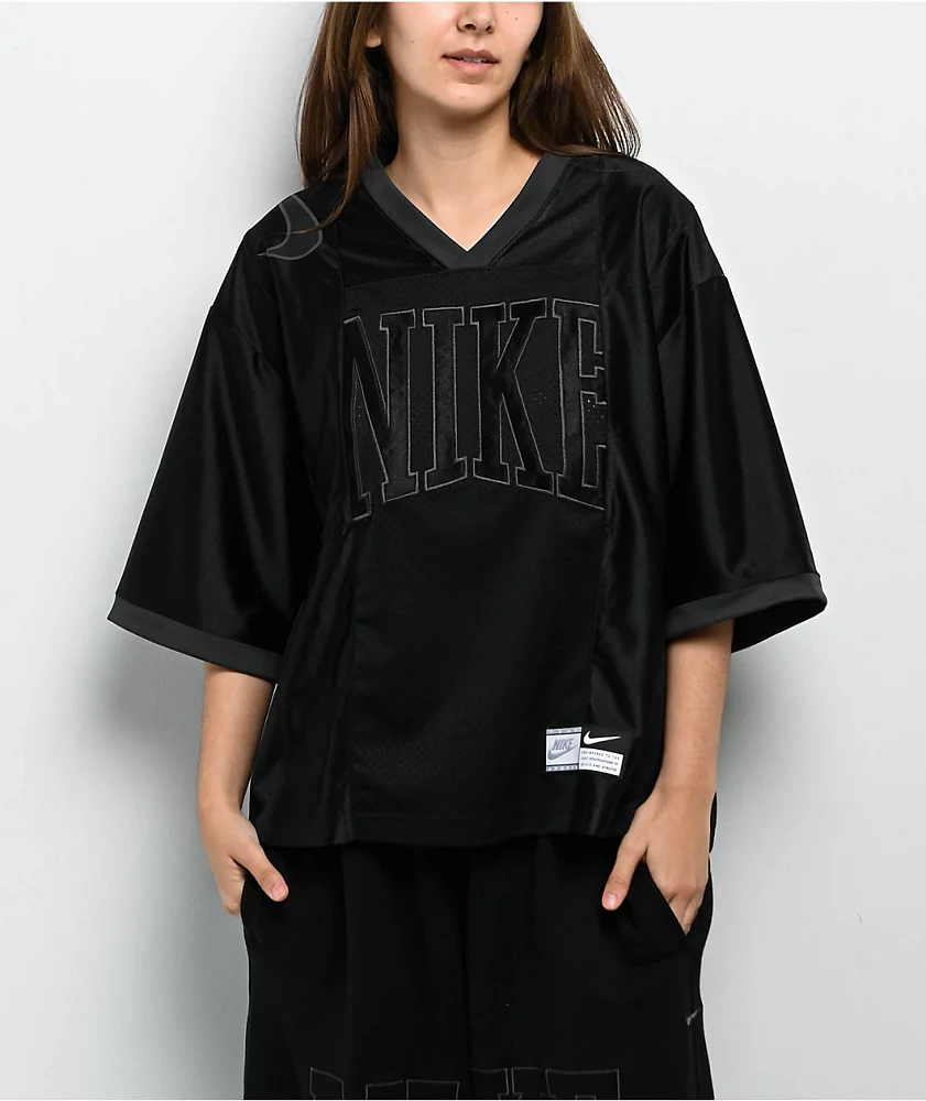 Nike Sportswear Street Black Crop Football Jersey