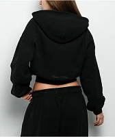 Nike Sportswear Street Black Zip Crop Hoodie