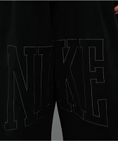 Nike Sportswear Street Open Hem Black French Terry Sweatpants