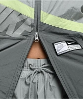 Nike Sportswear Street Woven Grey & Light Green Zip Track Jacket