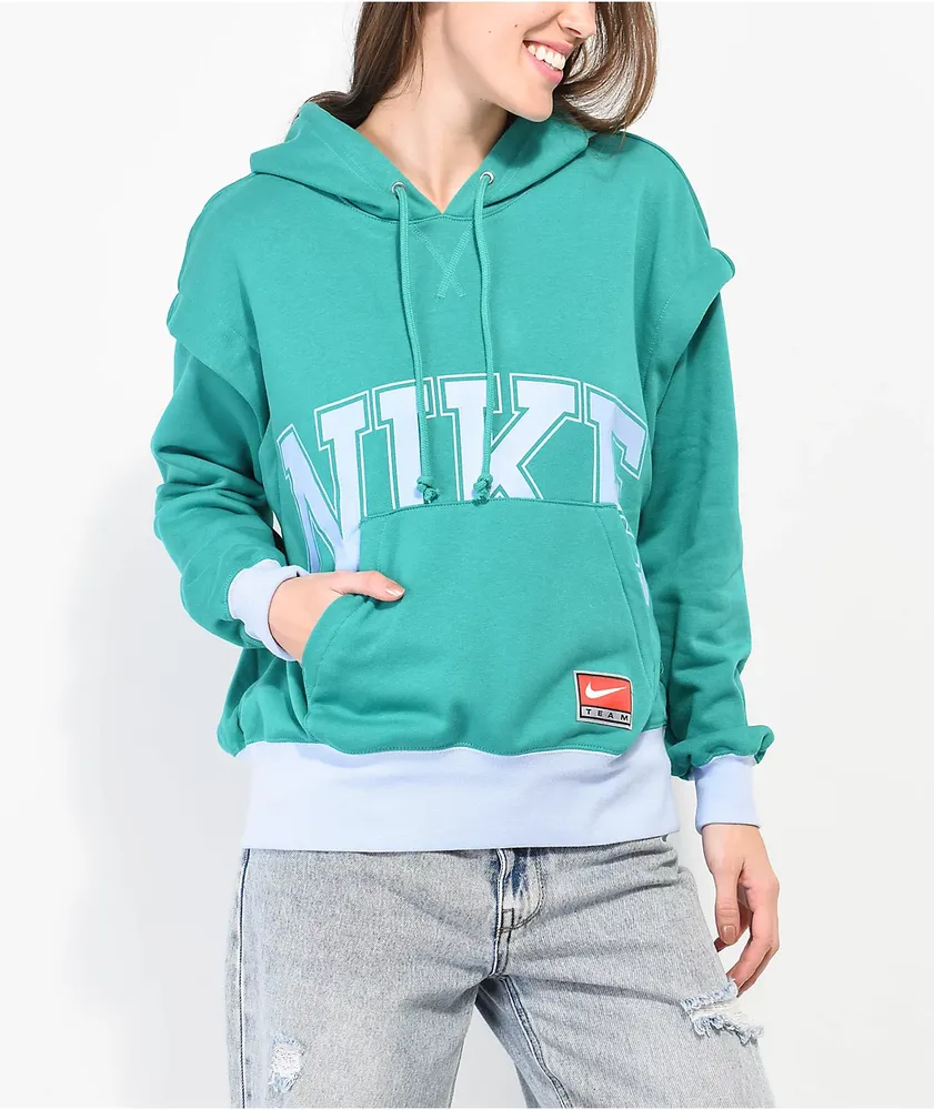 Nike Sportswear Team Nike Green & Blue Hoodie