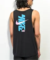 Nike Swim Logo Black Tank Top