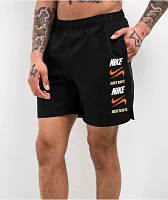 Nike Swim Stack Black Board Shorts
