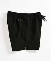 Nike Swim Swoosh Break 5" Black Board Shorts