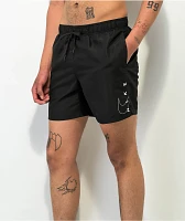 Nike Swim Swoosh Break Black Board Shorts