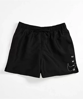 Nike Swim Swoosh Break Black Board Shorts