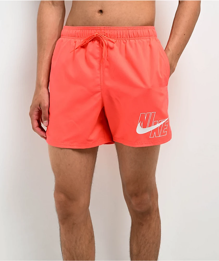 Nike Swim Volley Pastel Red Board Shorts