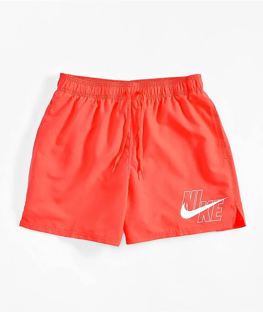 Nike Swim Volley Pastel Red Board Shorts