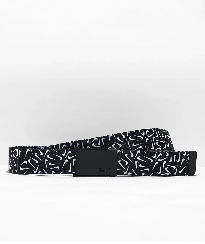 Nike Swooshfeti Reversible Black Web Belt