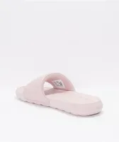 Nike Victori One Rose & Silver Slide Sandals