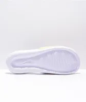 Nike Victori One Violet & White Slide Sandals