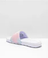 Nike Victori One Violet & White Slide Sandals