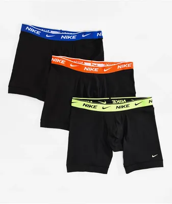 Nike Volt, Orange, & Royal Blue 3 Pack Boxer Briefs