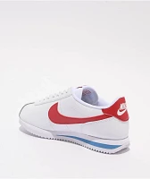 Nike Women's Cortez White, Varsity Red, & Varsity Blue Shoes