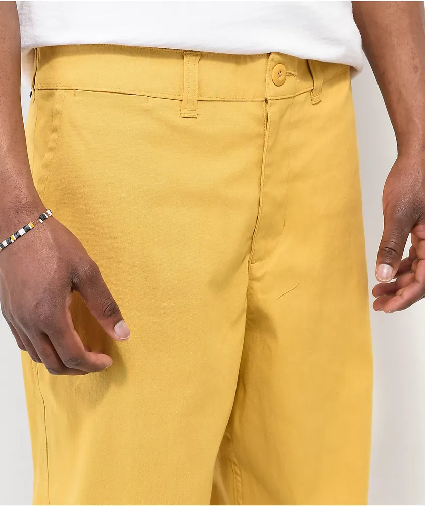 Nike Yellow Loose Fit Chino Skate Pants