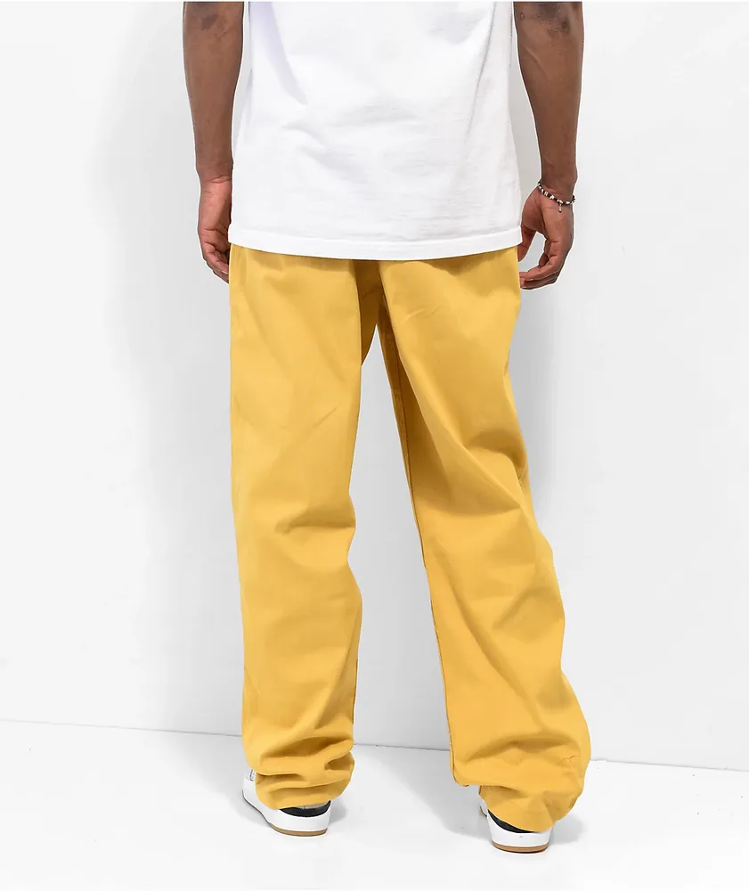 Nike Yellow Loose Fit Chino Skate Pants