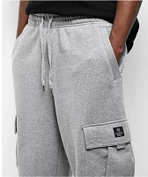 Ninth Hall Airbrushed Dragon Grey Baggy Cargo Sweatpants