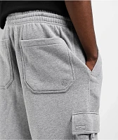 Ninth Hall Airbrushed Dragon Grey Baggy Cargo Sweatpants