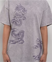 Ninth Hall Airbrushed Dragon Grey T-Shirt
