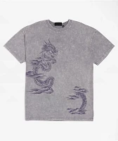 Ninth Hall Airbrushed Dragon Grey T-Shirt