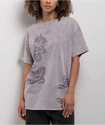 Ninth Hall Airbrushed Dragon Grey T-Shirt