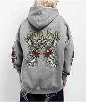 Ninth Hall Alina Grey Oversized Hoodie