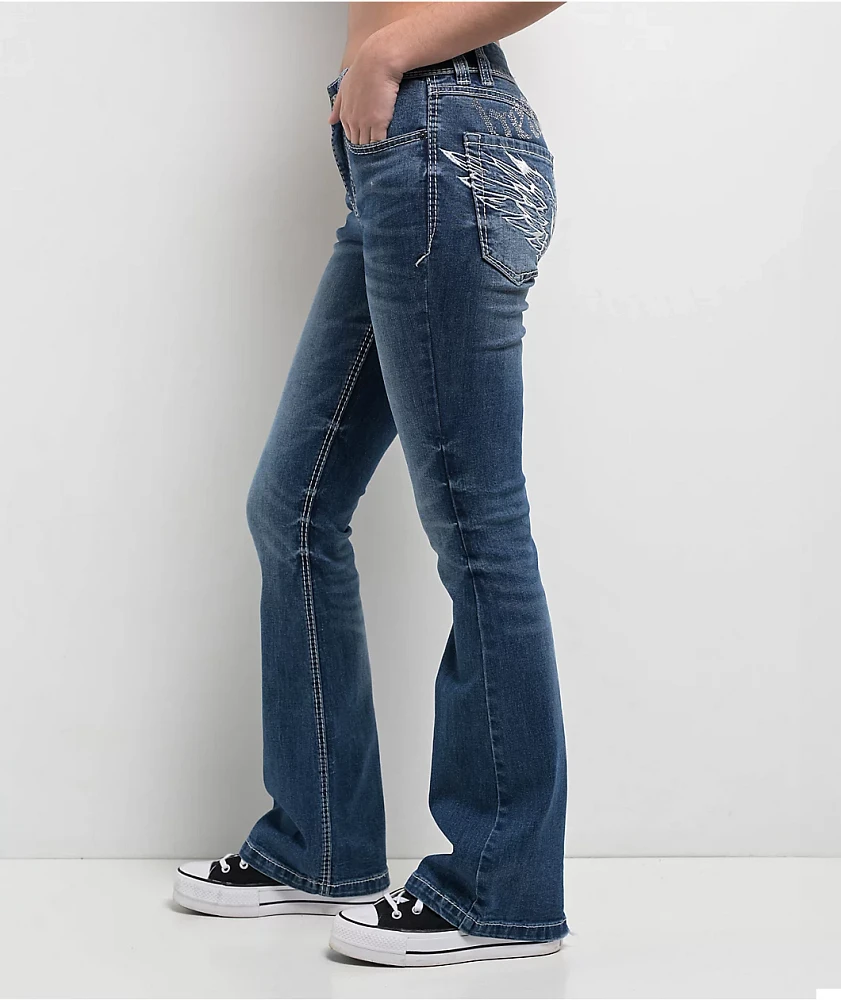 Ninth Hall Alyssia Blue Wash Bootcut Jeans