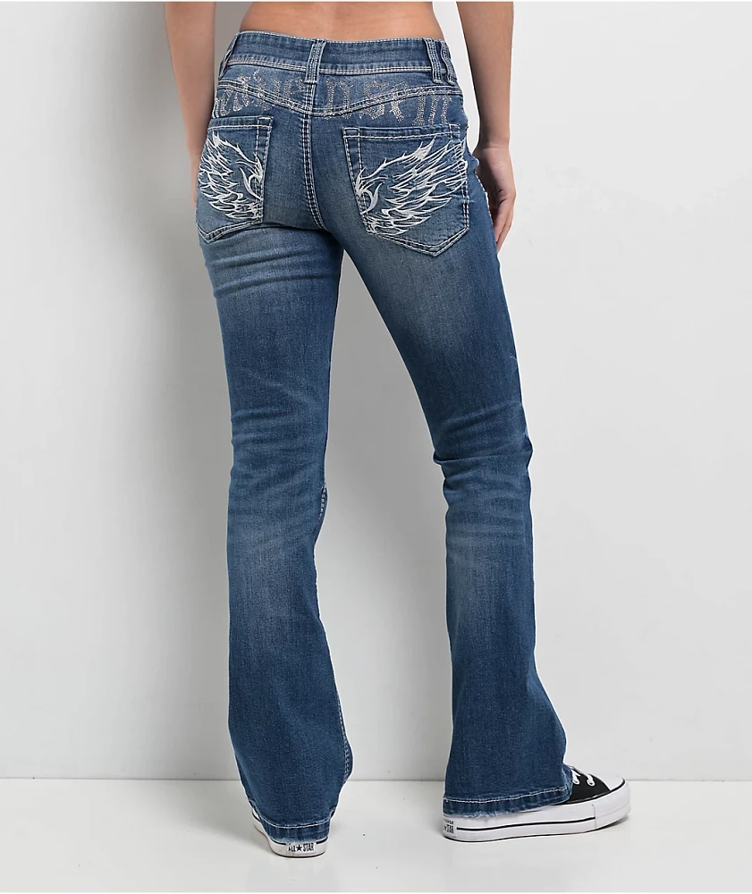 Ninth Hall Alyssia Blue Wash Bootcut Jeans