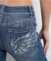 Ninth Hall Alyssia Blue Wash Flare Jeans