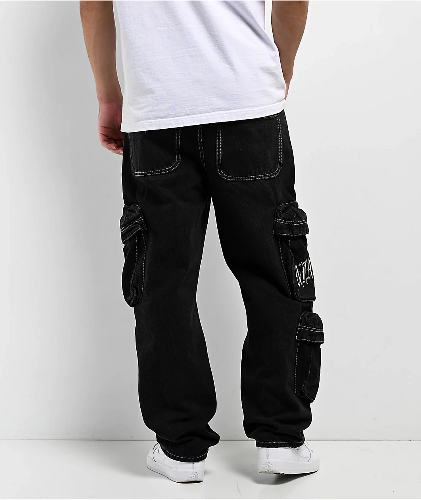 Ninth Hall Ambush Black 3D Cargo Pants