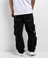 Ninth Hall Ambush Black 3D Cargo Pants