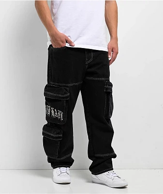 Ninth Hall Ambush Black 3D Cargo Pants