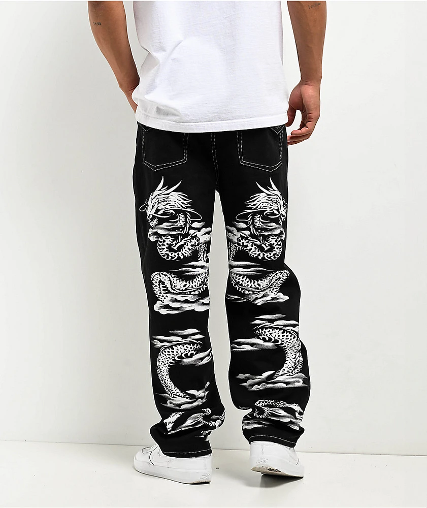 Ninth Hall Ambush Dragon Black Baggy Denim Jeans