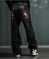 Ninth Hall Ambush Embroidered Black Denim Jeans