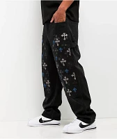 Ninth Hall Ambush Painter Crosses Black Wash Loose Fit Carpenter Jeans