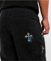 Ninth Hall Ambush Painter Crosses Black Wash Loose Fit Carpenter Jeans