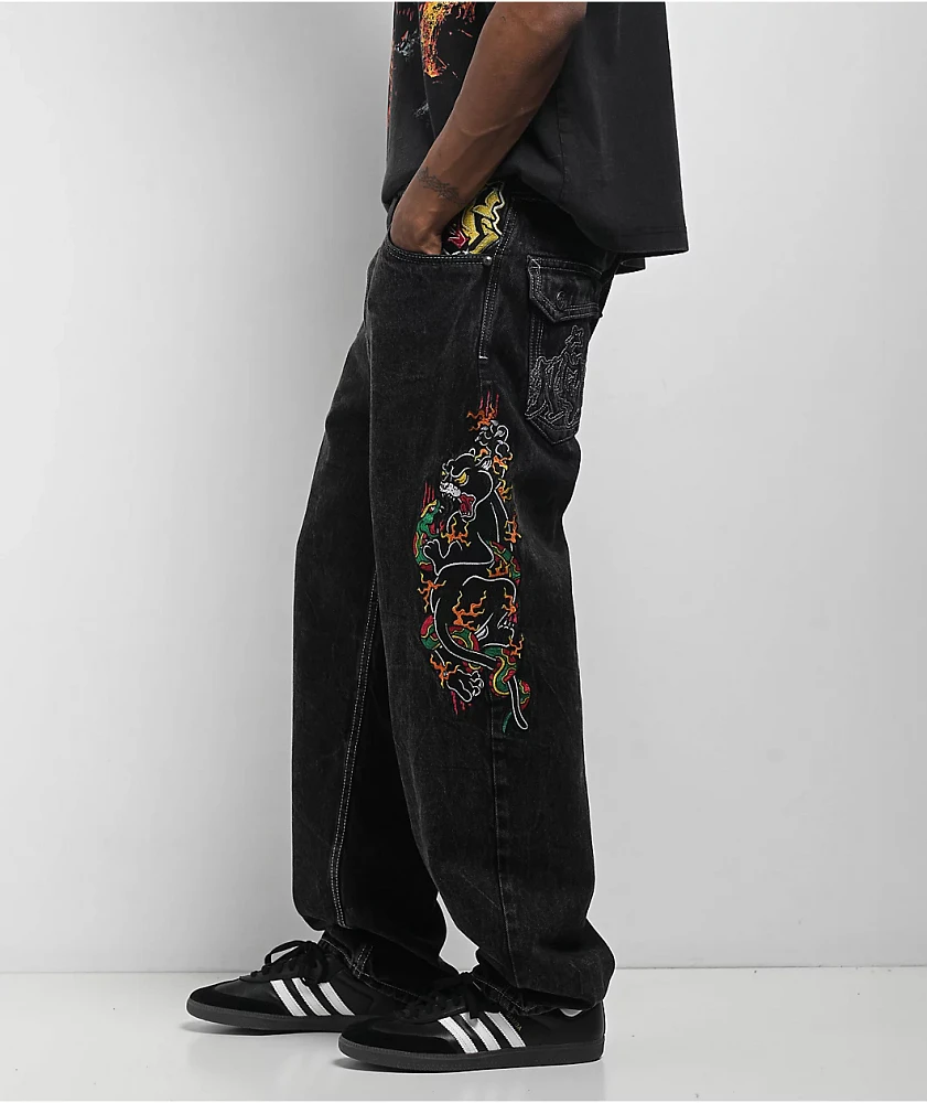 Ninth Hall Ambush Panther Black Wash Jeans